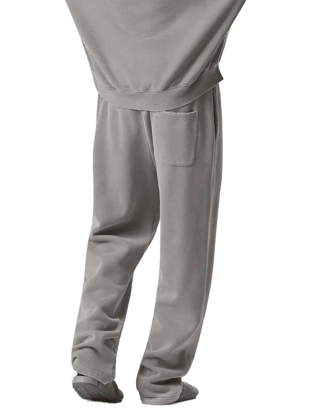 LUXURY TERMINAL - Frayed Enzyme Washed Fleece Sweatpants
