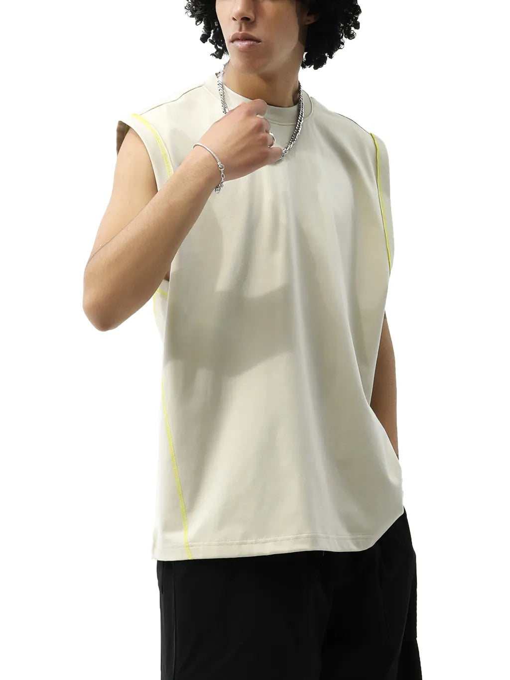 LUXURY TERMINAL - Contrast Panel Cooling Performance Tank Top