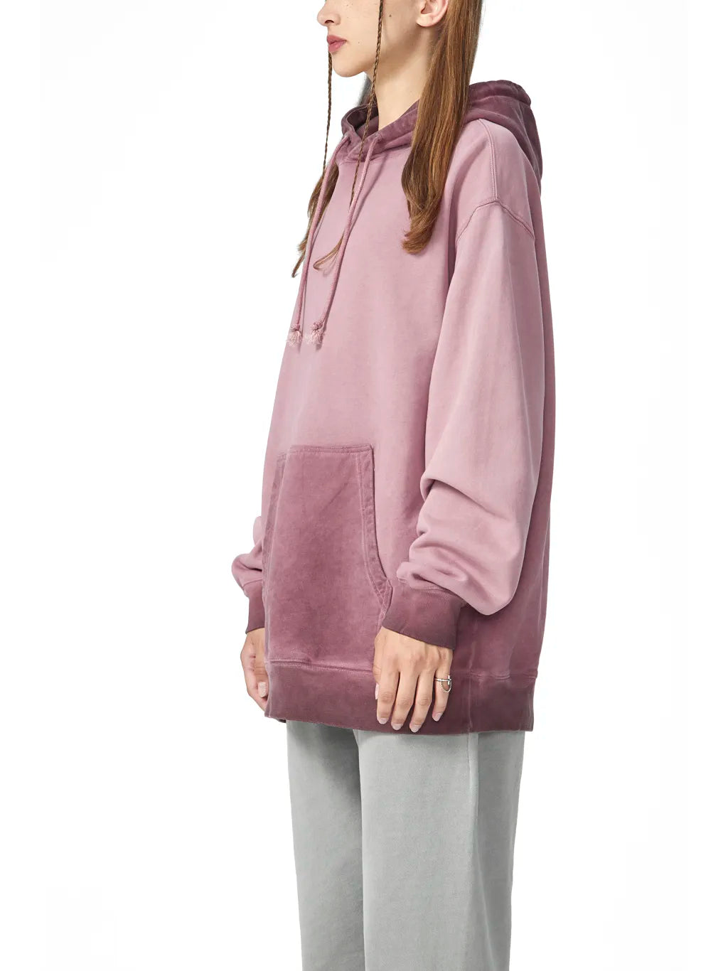 LUXURY TERMINAL - Ombre Stone Washed Colorpointed Hoodie