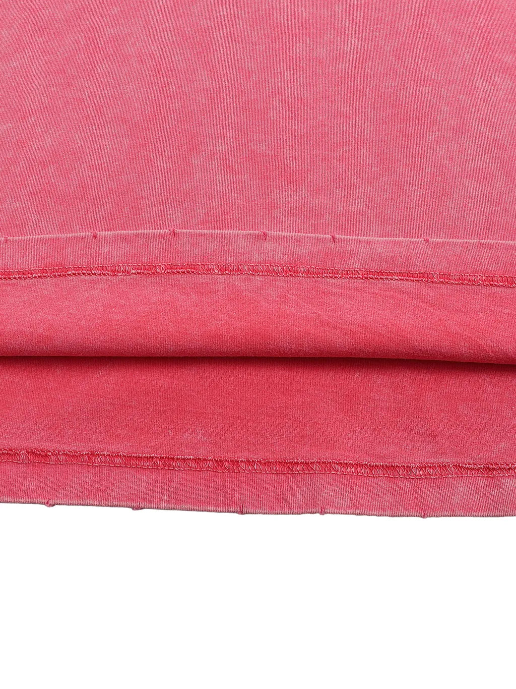LUXURY TERMINAL - Snow Washed Frayed Edge T-Shirt