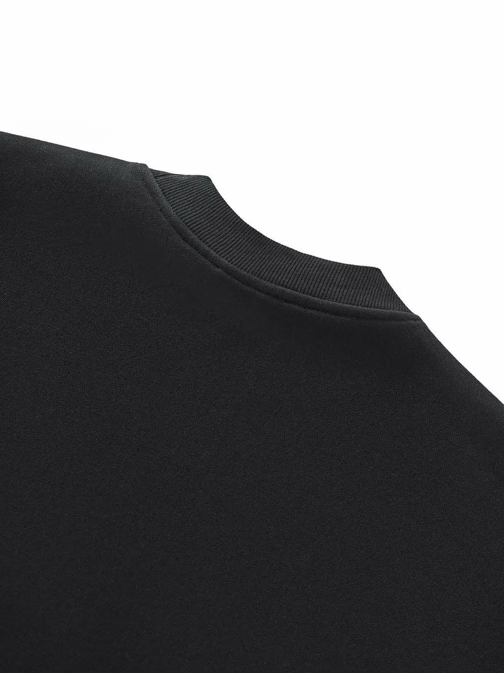 LUXURY TERMINAL - Fleece Side Slit Crewneck Sweatshirt