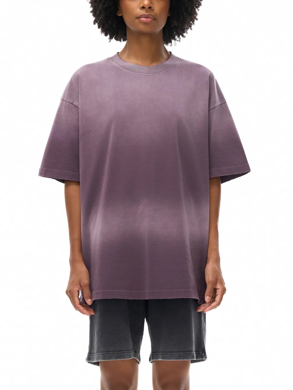 LUXURY TERMINAL - Sun Fade Hand-Frayed Cotton T-Shirt