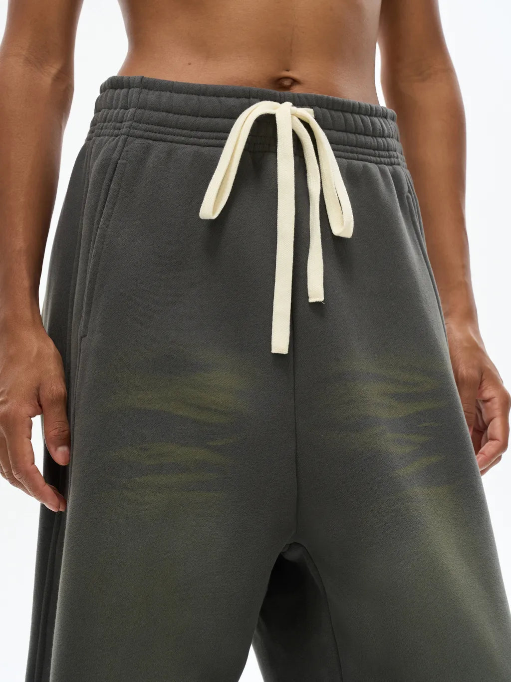 LUXURY TERMINAL - Sunfade Curved Blade Fleece Sweatpants