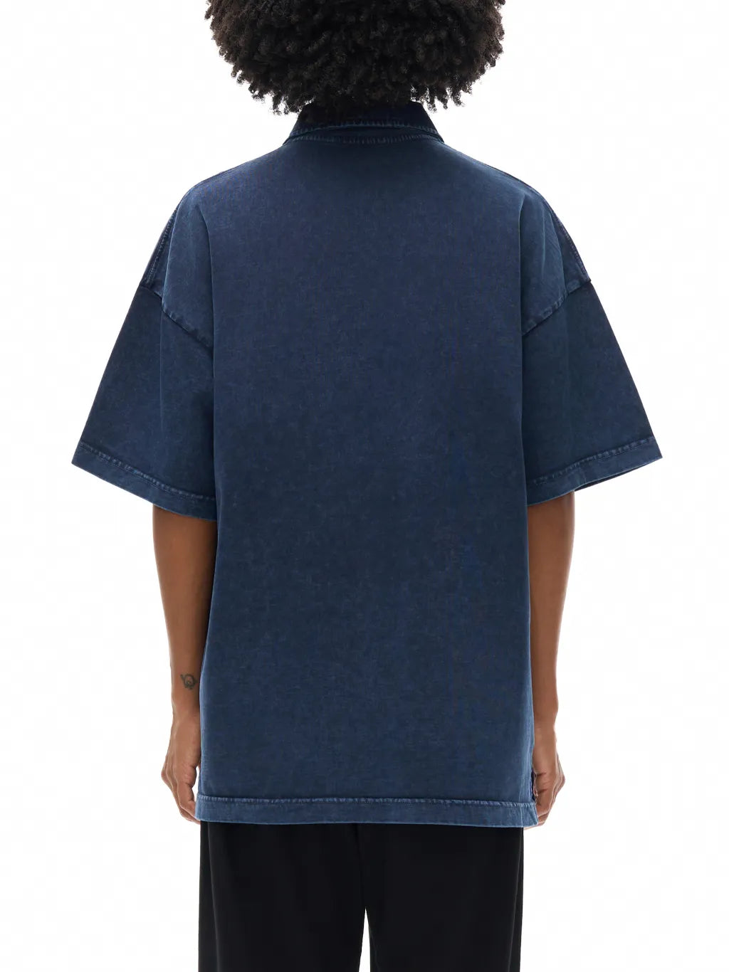 LUXURY TERMINAL - Heavyweight Snow-Washed Polo T-Shirt