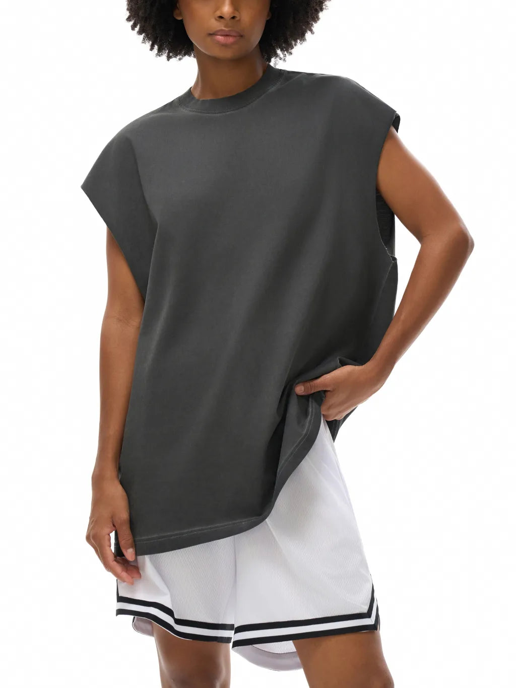 LUXURY TERMINAL  - Reverse Washed Tank Top