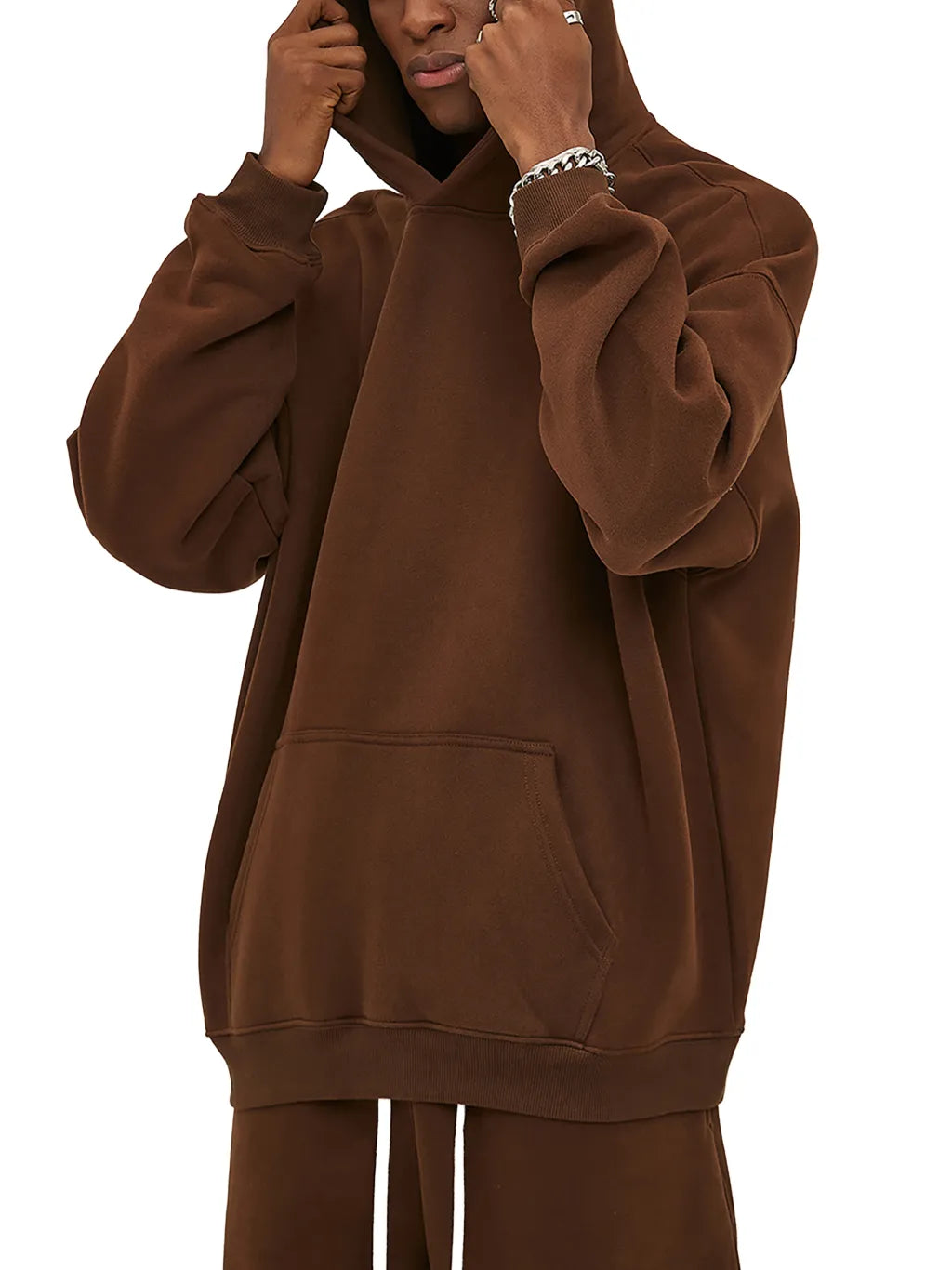LUXURY TERMINAL - Oversize Fleeced Hoodie