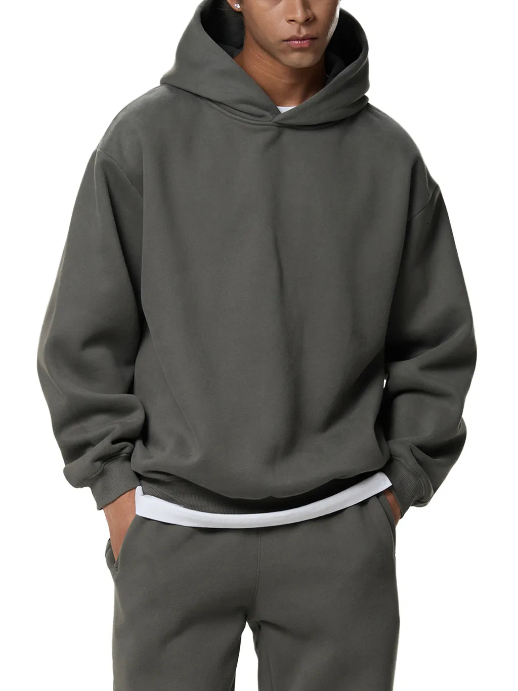 LUXURY TERMINAL - Fleeced Boxy Hoodie