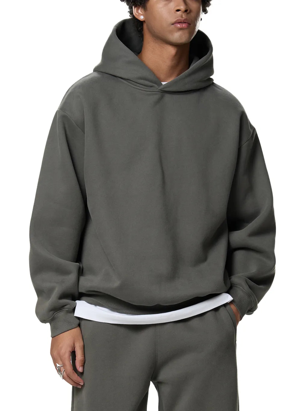 LUXURY TERMINAL - Fleeced Boxy Hoodie