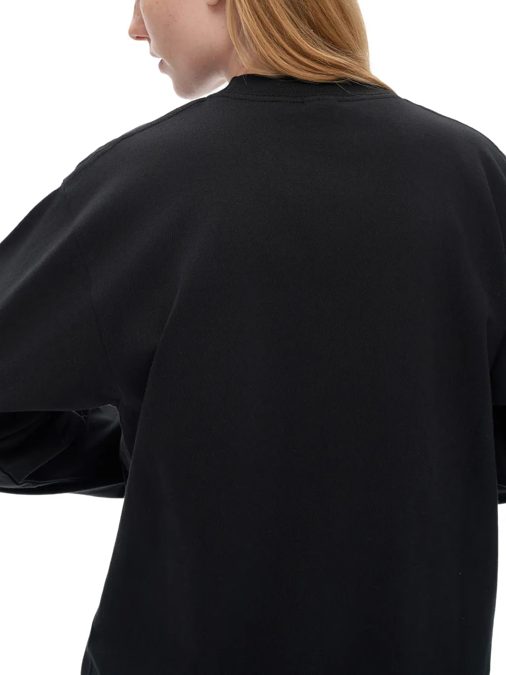 LUXURY TERMINAL - Crew Neck Drop Shoulder Long Sleeve Shirt