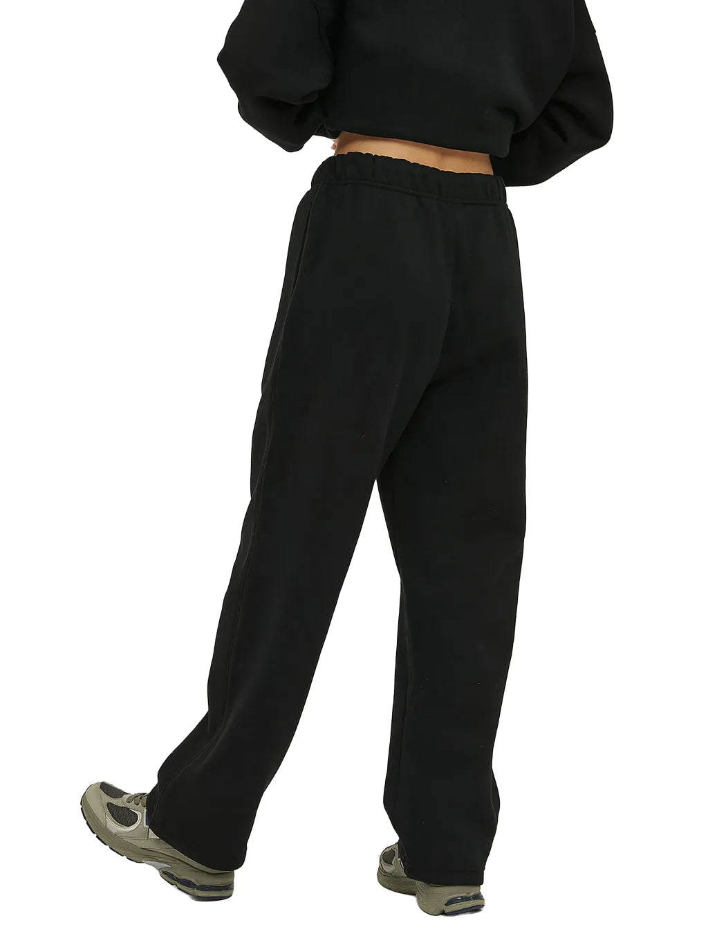 LUXURY TERMINAL - Unisex Solid Color Fleece Straight Leg Pants