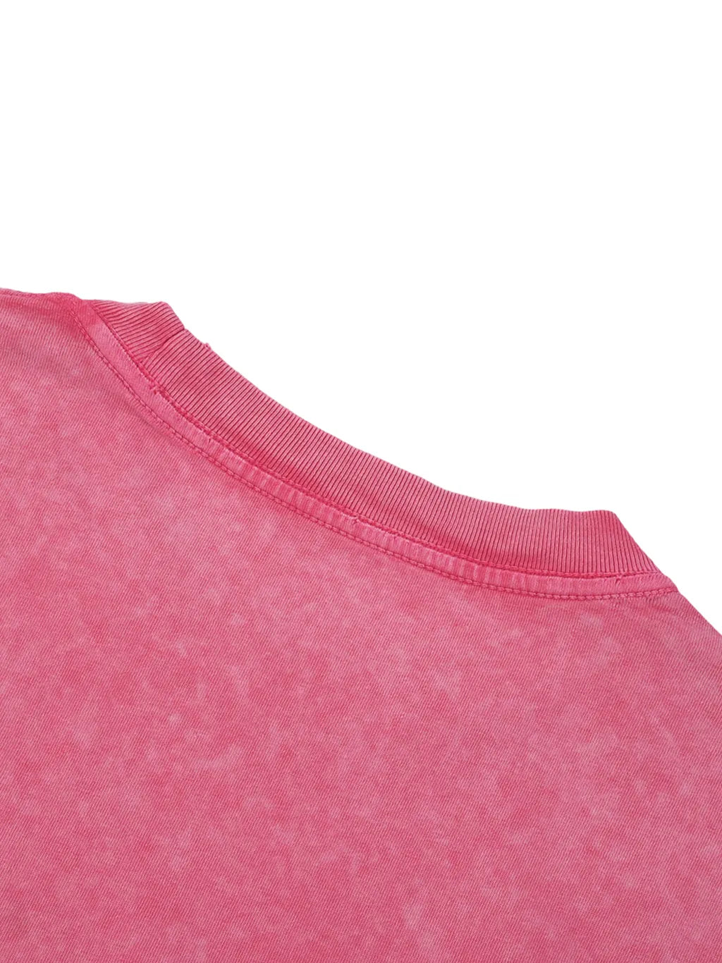 LUXURY TERMINAL - Snow Washed Frayed Edge T-Shirt