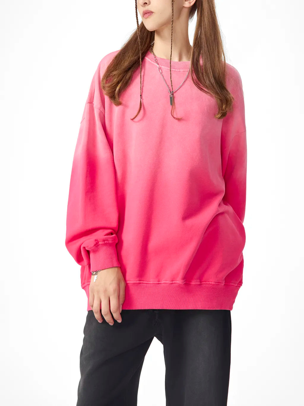 LUXURY TERMINAL - Sunfade Drop-Shoulder Cotton Sweatshirt