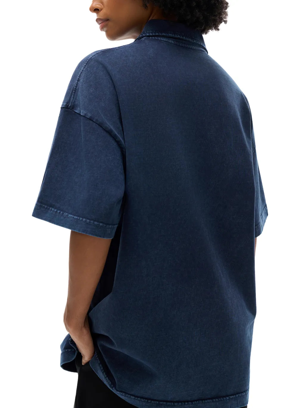 LUXURY TERMINAL - Heavyweight Snow-Washed Polo T-Shirt
