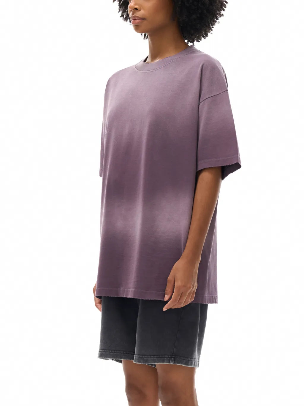 LUXURY TERMINAL - Sun Fade Hand-Frayed Cotton T-Shirt