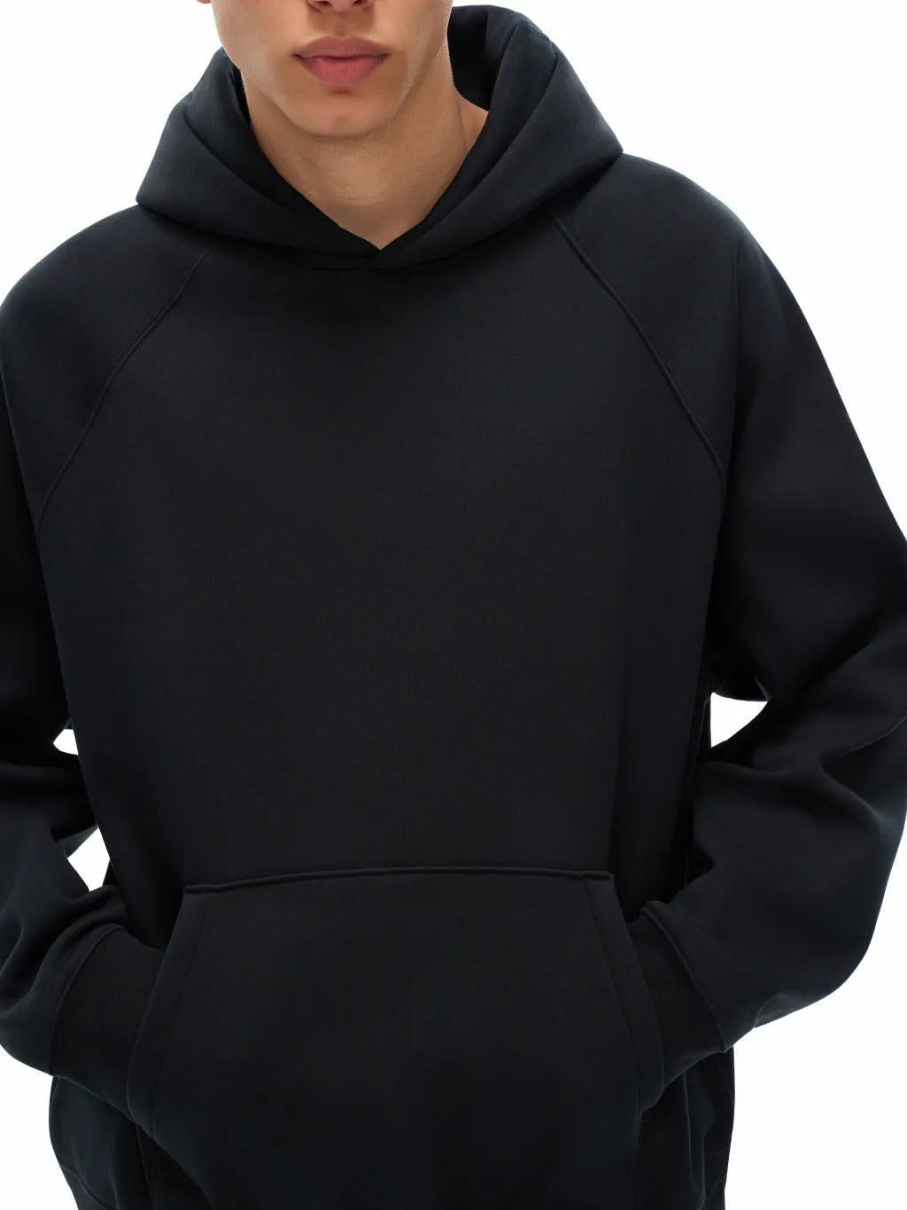 LUXURY TERMINAL - Essential Raglan Sleeve Fleece Hoodie