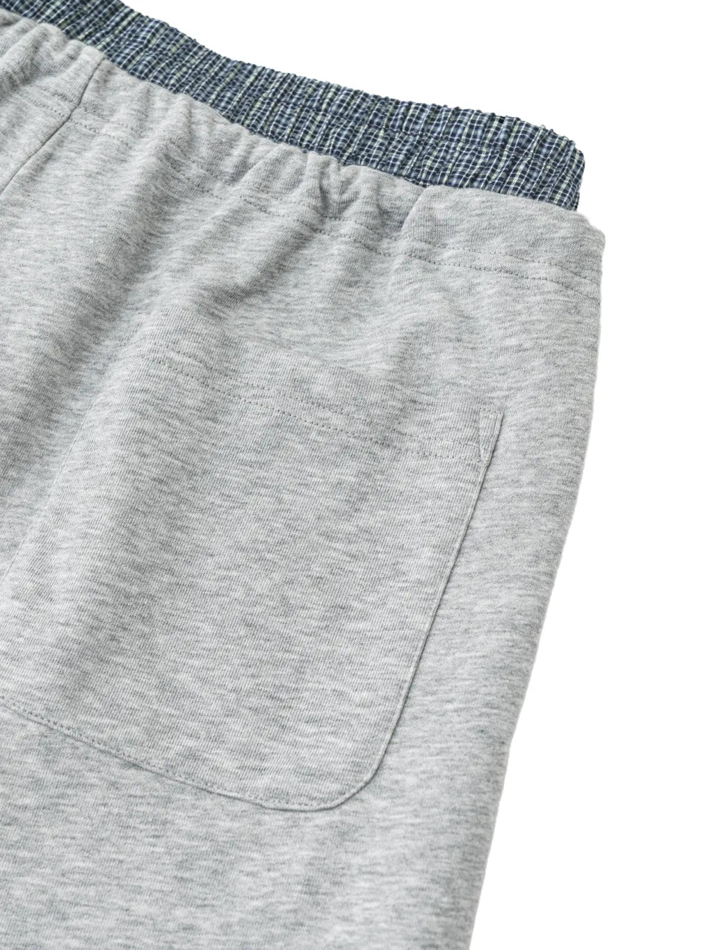 LUXURY TERMINAL - Plaid Contrast Waist Pants