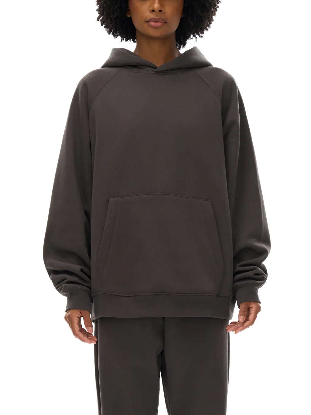 LUXURY TERMINAL - Essential Raglan Sleeve Fleece Hoodie