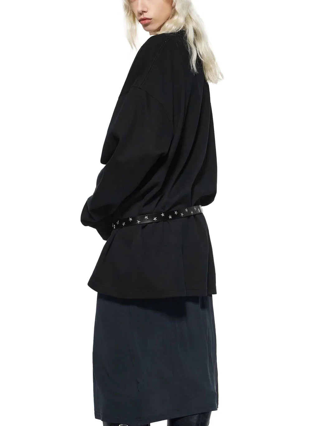 LUXURY TERMINAL - Knitted Round Neck Oversize Sweatshirt