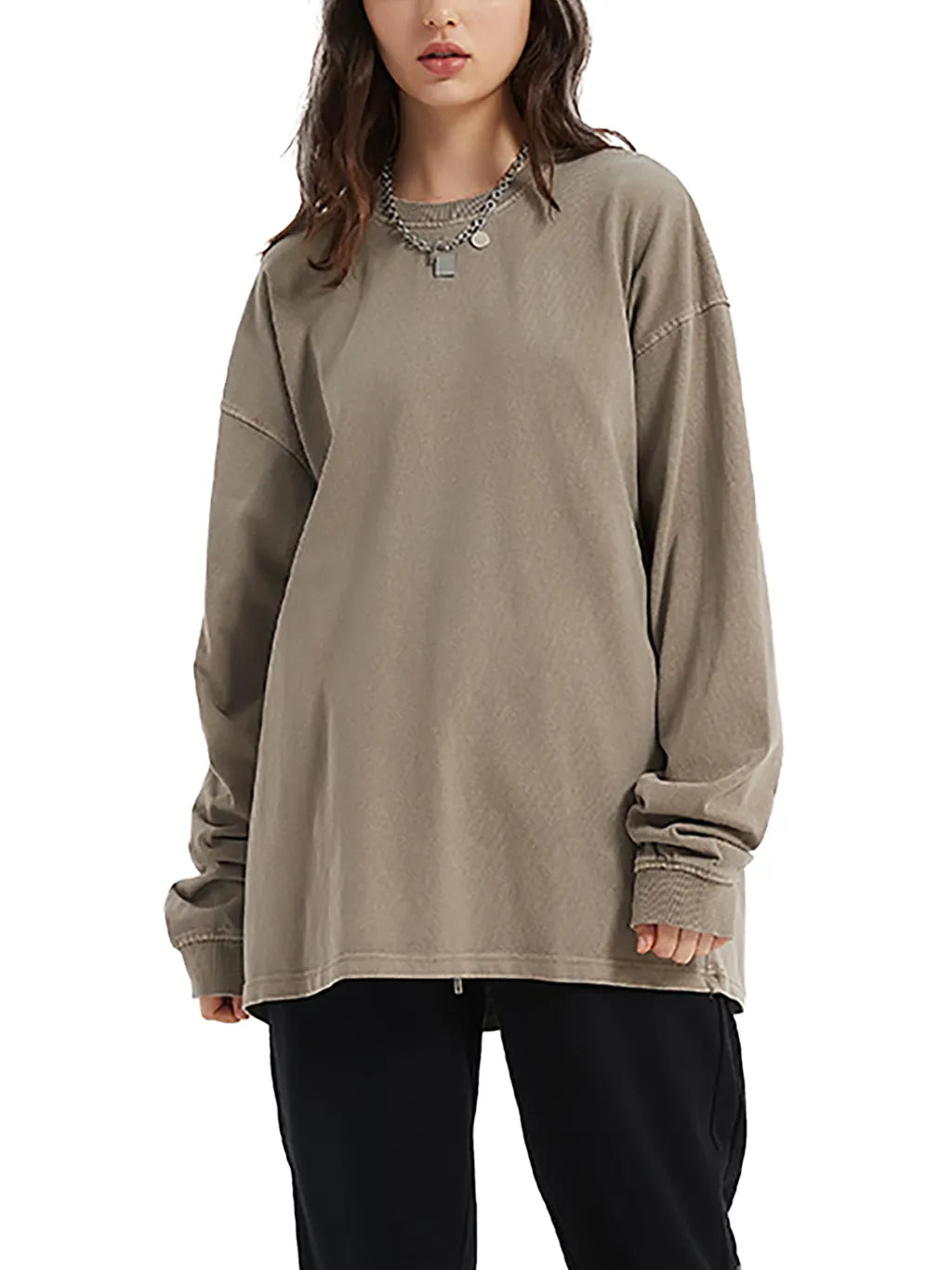 LUXURY TERMINAL - Vintage Washed Long Sleeve T-Shirt