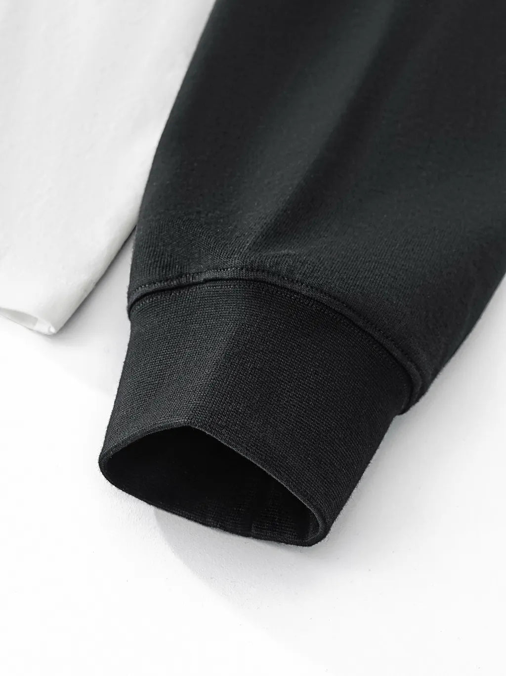 LUXURY TERMINAL - Layered Contrast Sleeve Cotton T-Shirt