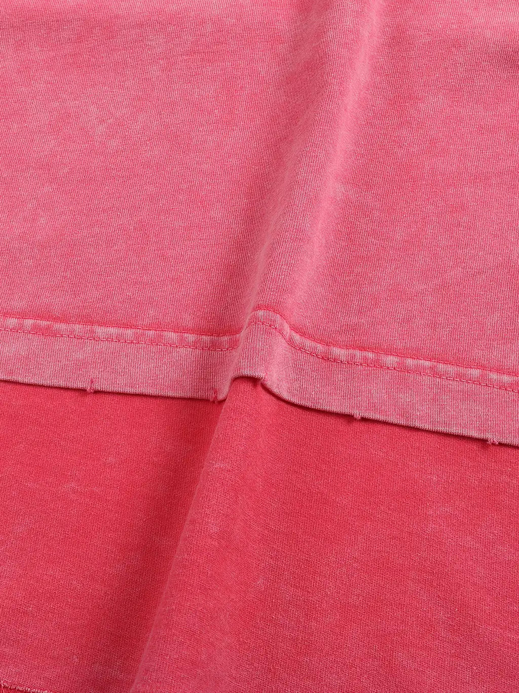 LUXURY TERMINAL - Snow Washed Frayed Edge T-Shirt