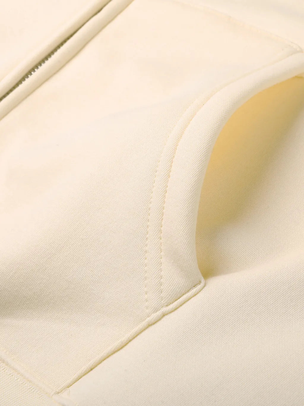LUXURY TERMINAL - Essential Zip-up Fleece Hoodie