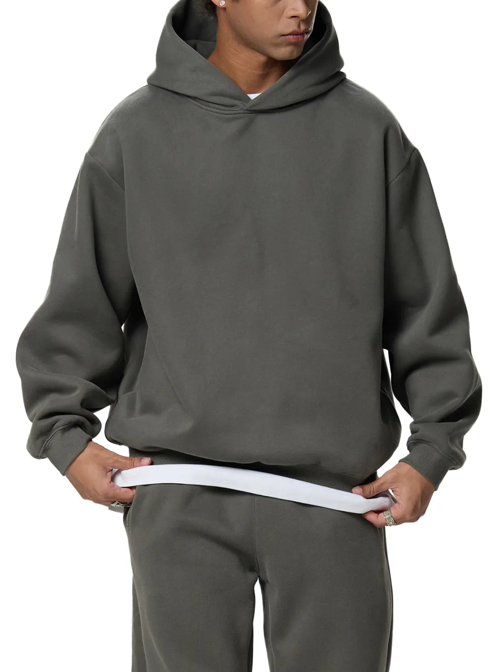 LUXURY TERMINAL - Fleeced Boxy Hoodie