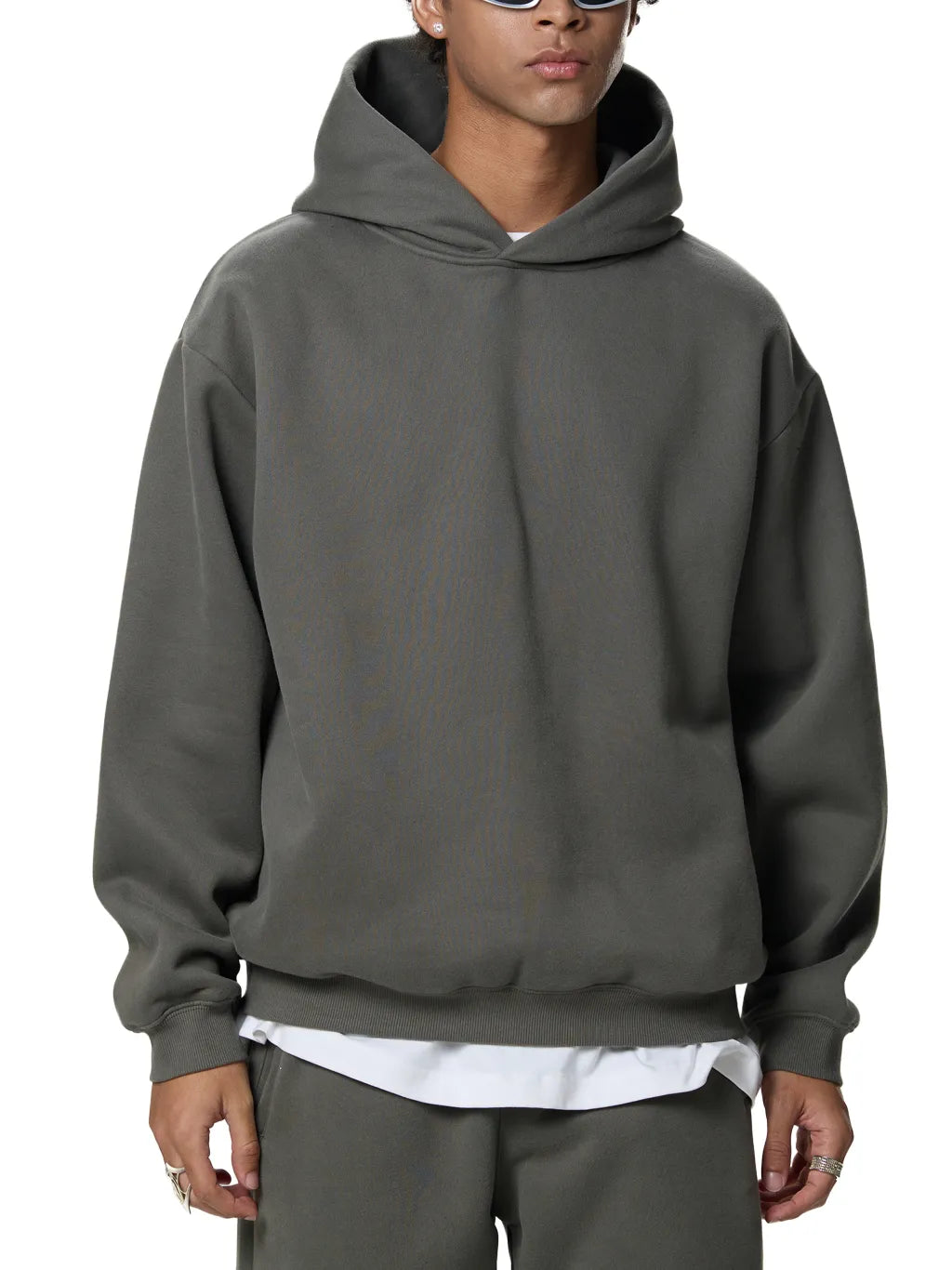 LUXURY TERMINAL - Fleeced Boxy Hoodie