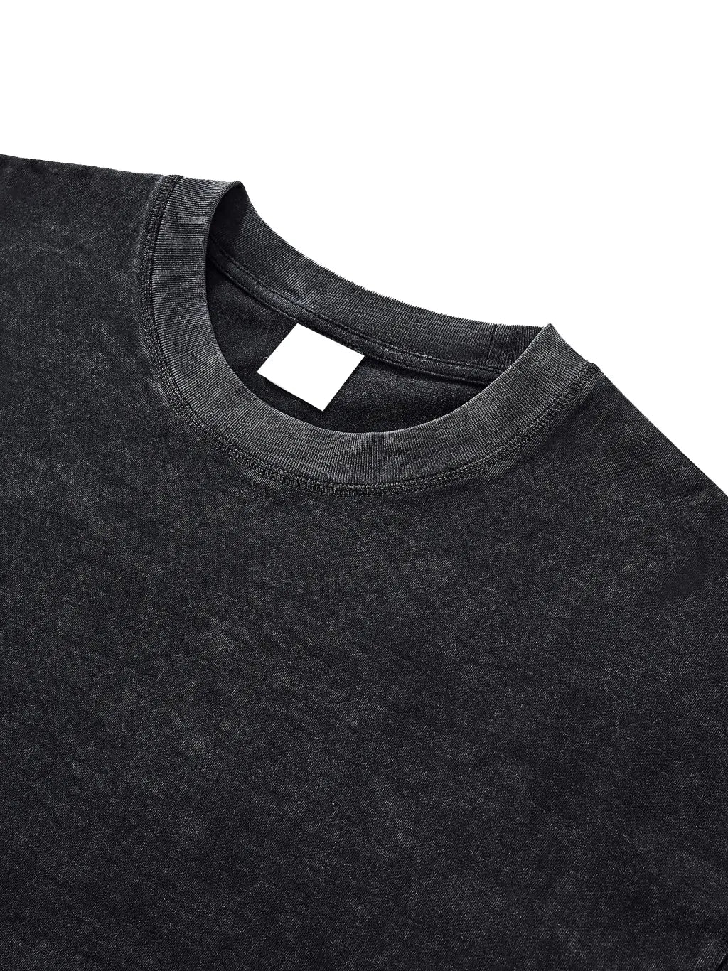 LUXURY TERMINAL - Raw Edge Snow Washed Boxy T-Shirt