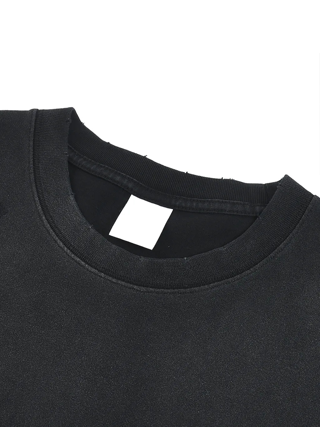 LUXURY TERMINAL -Hand-Frayed Sunfade Paint Splatter T-Shirt