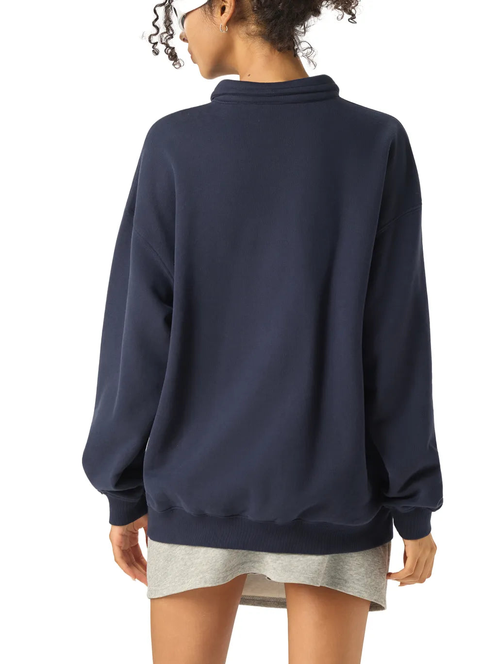 LUXURY TERMINAL - Heavyweight Polo-Collar Sweatshirt