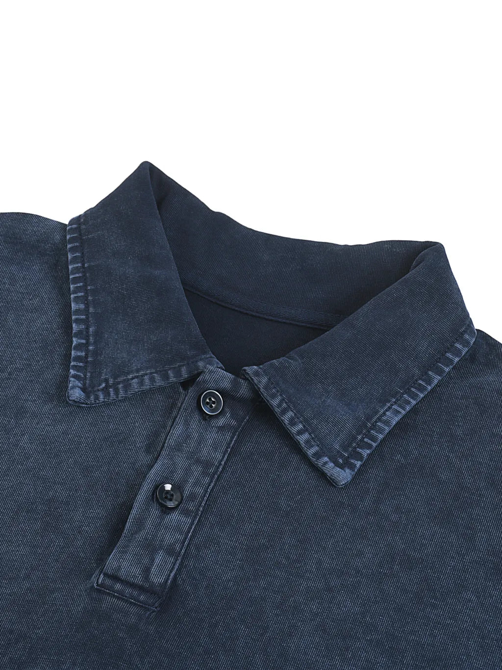 LUXURY TERMINAL - Heavyweight Snow-Washed Polo T-Shirt