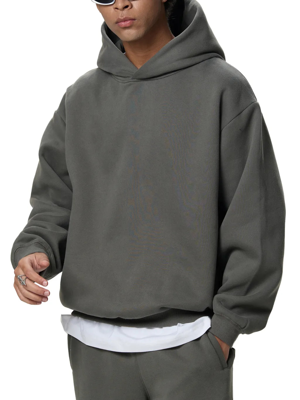 LUXURY TERMINAL - Fleeced Boxy Hoodie