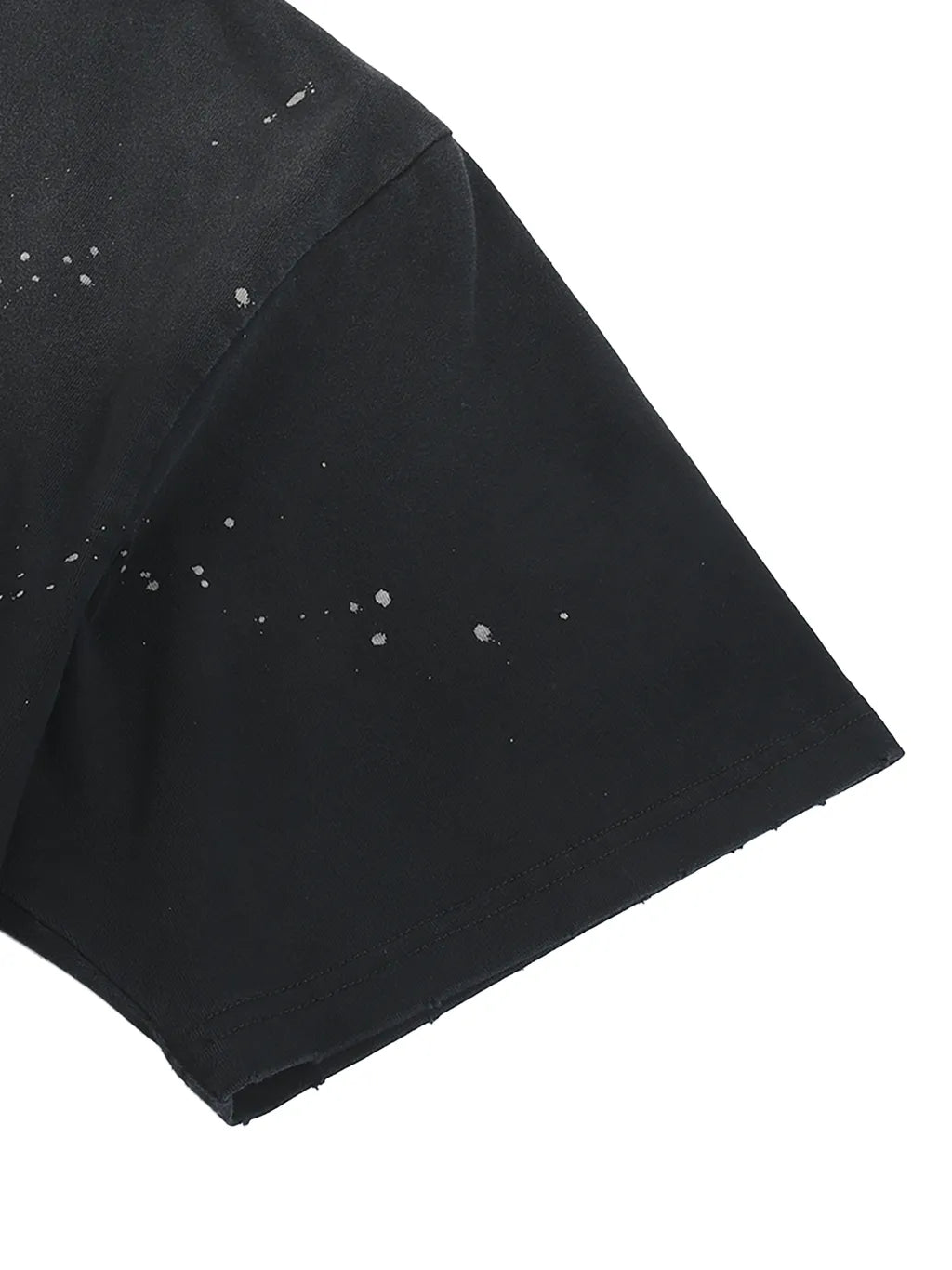 LUXURY TERMINAL -Hand-Frayed Sunfade Paint Splatter T-Shirt
