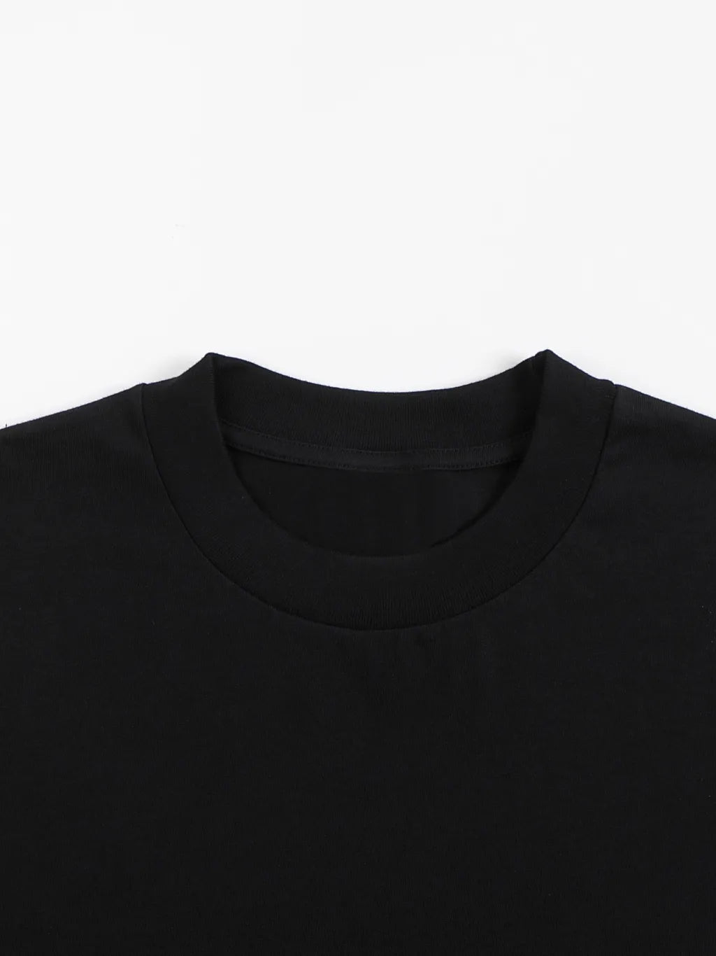 LUXURY TERMINAL - Crew Neck Drop Shoulder Long Sleeve Shirt