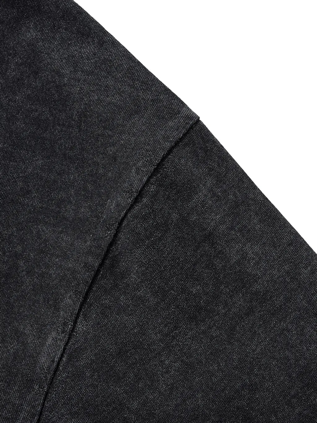 LUXURY TERMINAL - Raw Edge Snow Washed Boxy T-Shirt