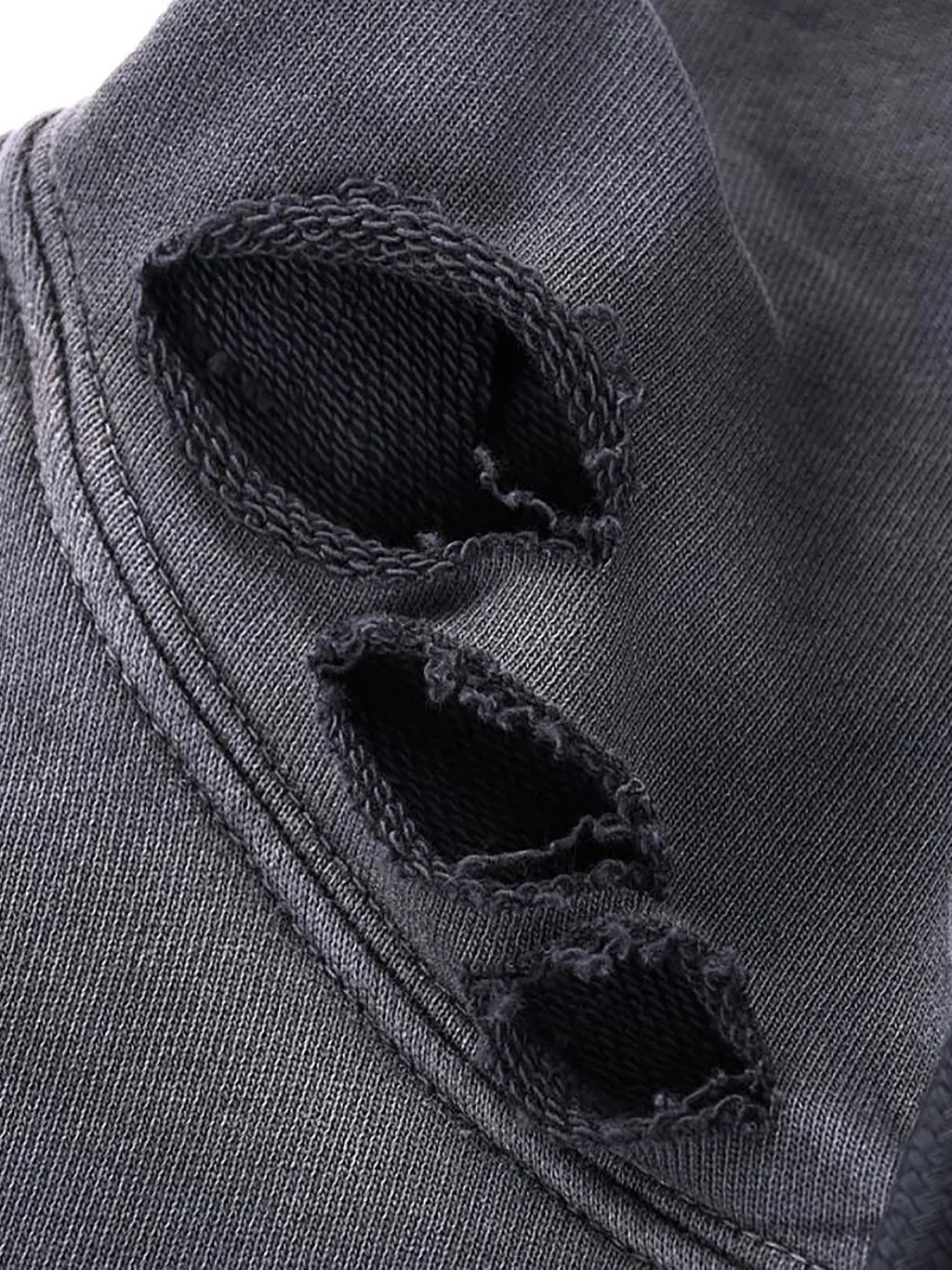 LUXURY TERMINAL - Distressed Vintage Wash Hoodie