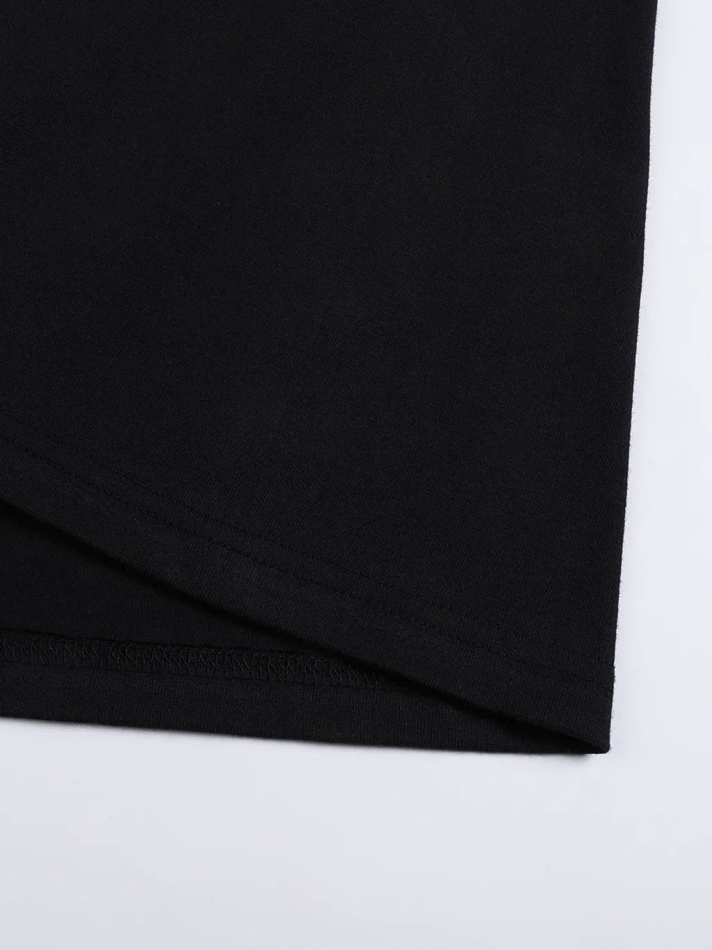 LUXURY TERMINAL - Crew Neck Drop Shoulder Long Sleeve Shirt
