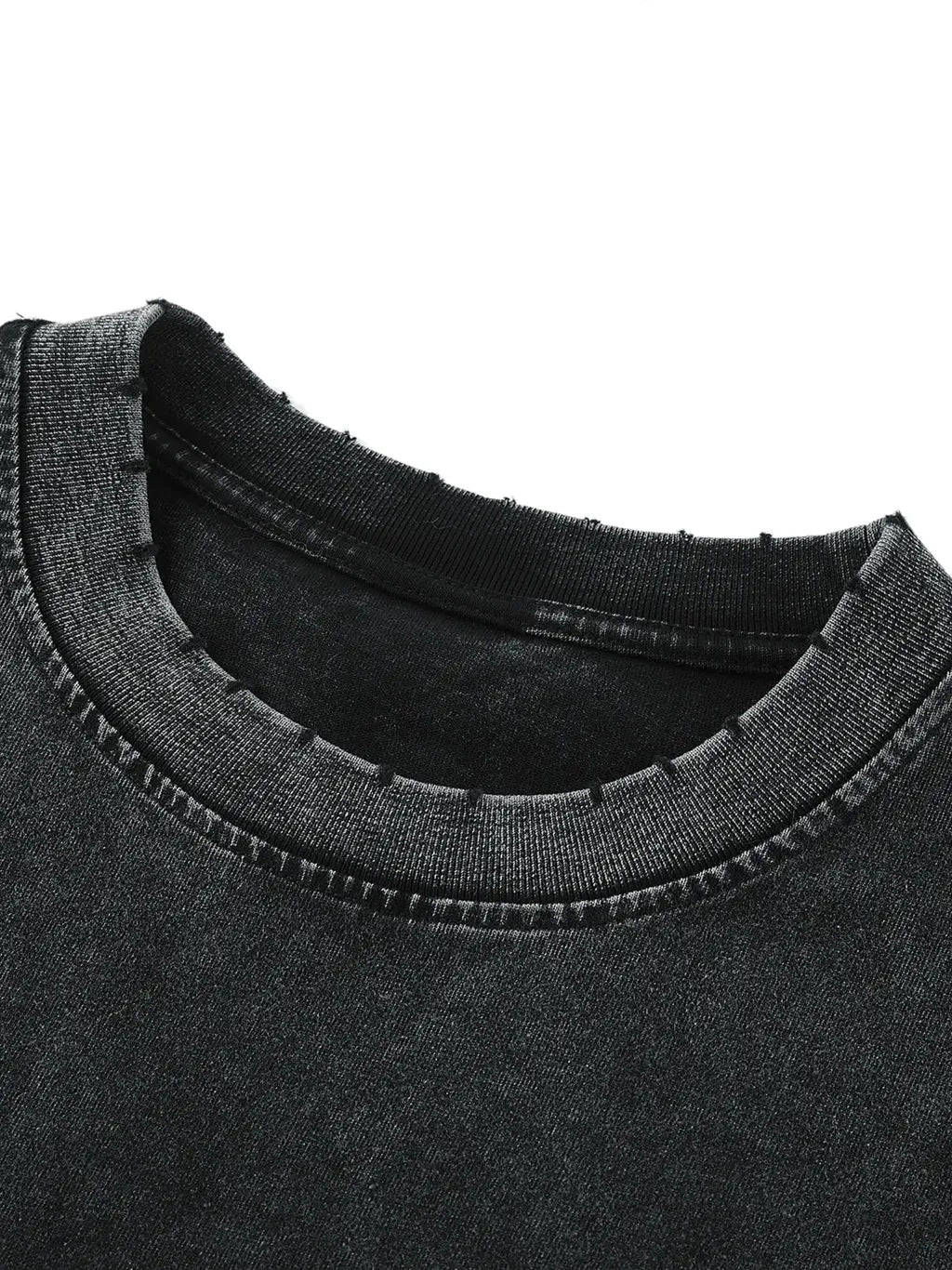 LUXURY TERMINAL - Snow Washed Frayed Hem Tank Top