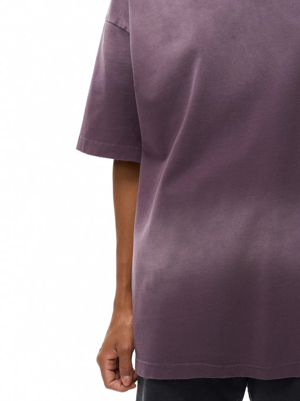 LUXURY TERMINAL - Sun Fade Hand-Frayed Cotton T-Shirt