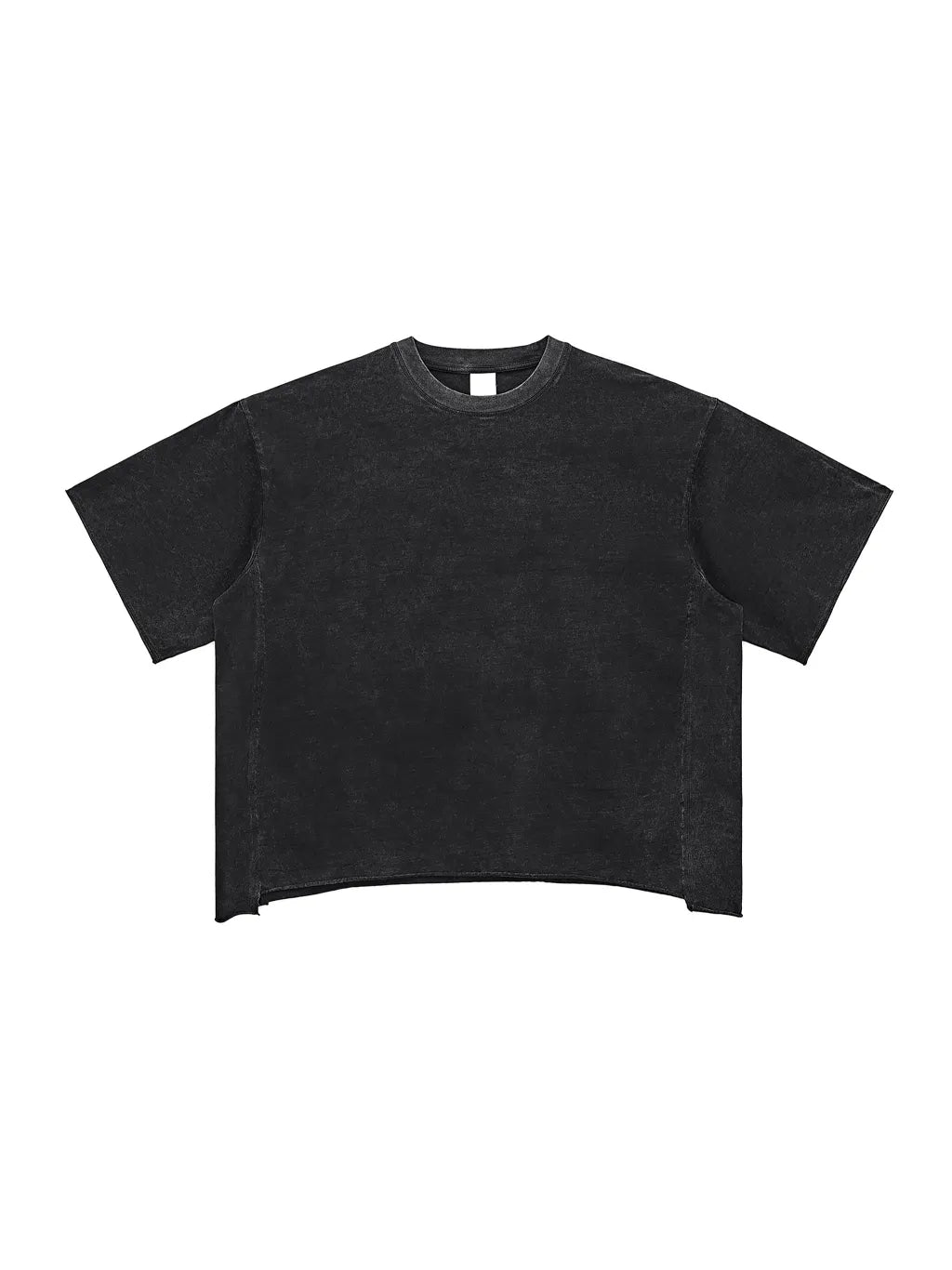 LUXURY TERMINAL - Raw Edge Snow Washed Boxy T-Shirt