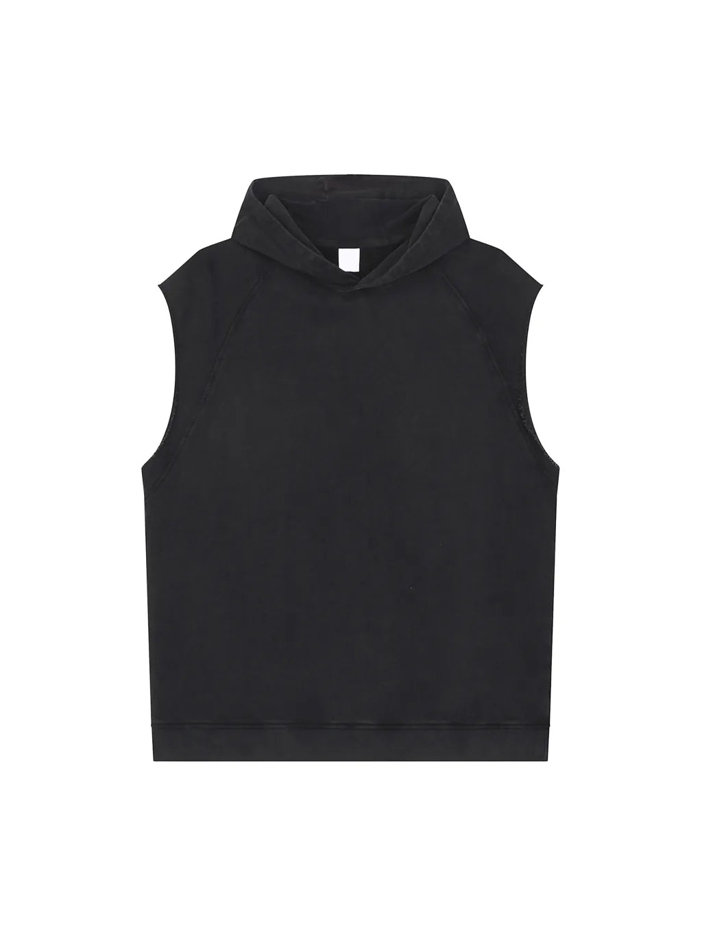 LUXURY TERMINAL - Snow Washed Sleeveless Hoodie