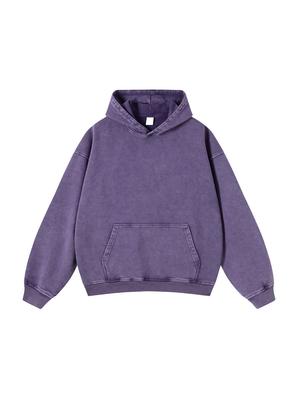 LUXURY TERMINAL - Snow Washed Loose Cotton Hoodie