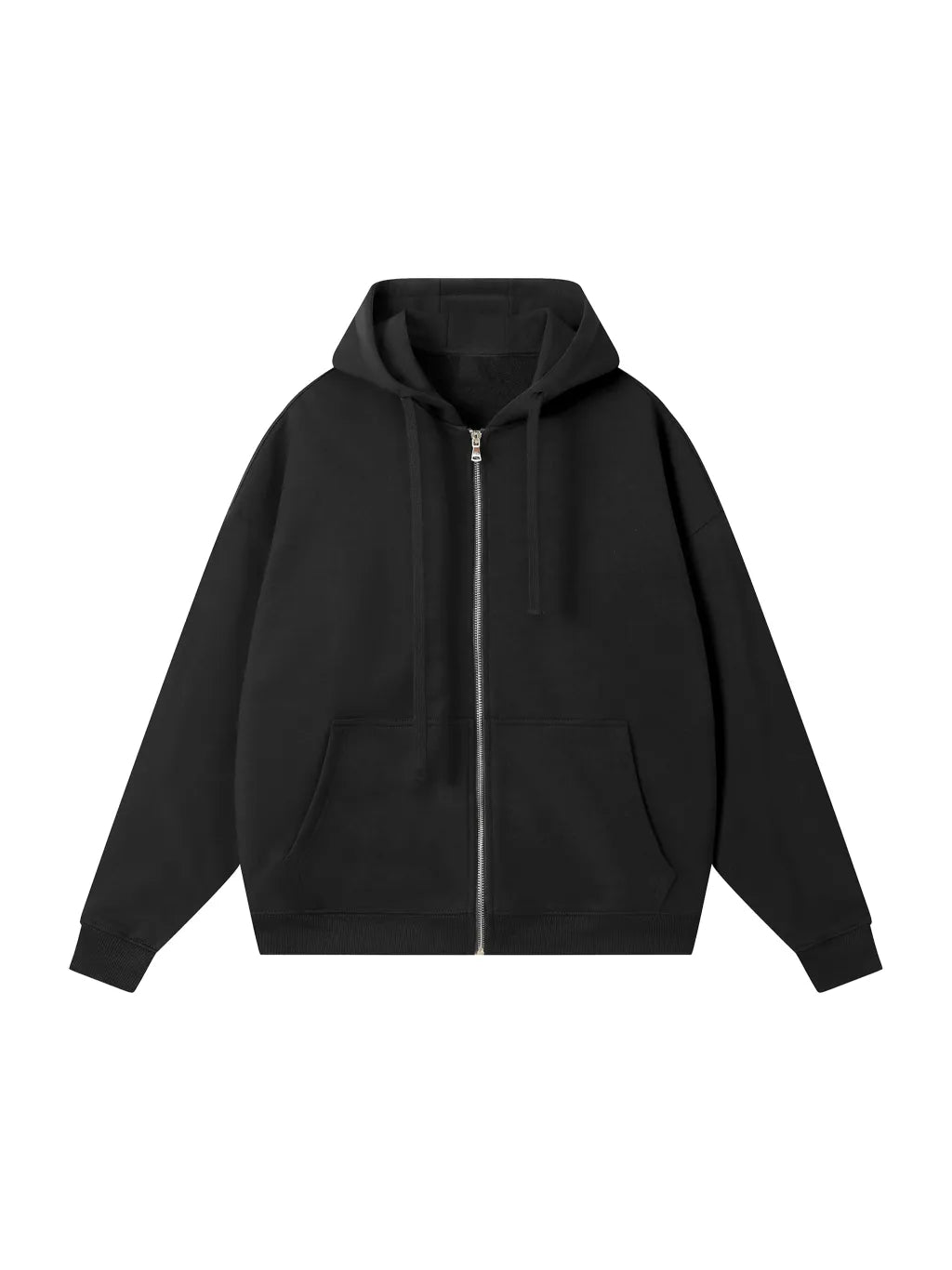 LUXURY TERMINAL - Drop-Shoulder Zip Up Hoodie