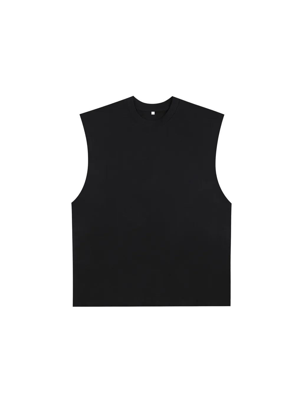 LUXURY TERMINAL - Raw Edge Cotton Tank Top