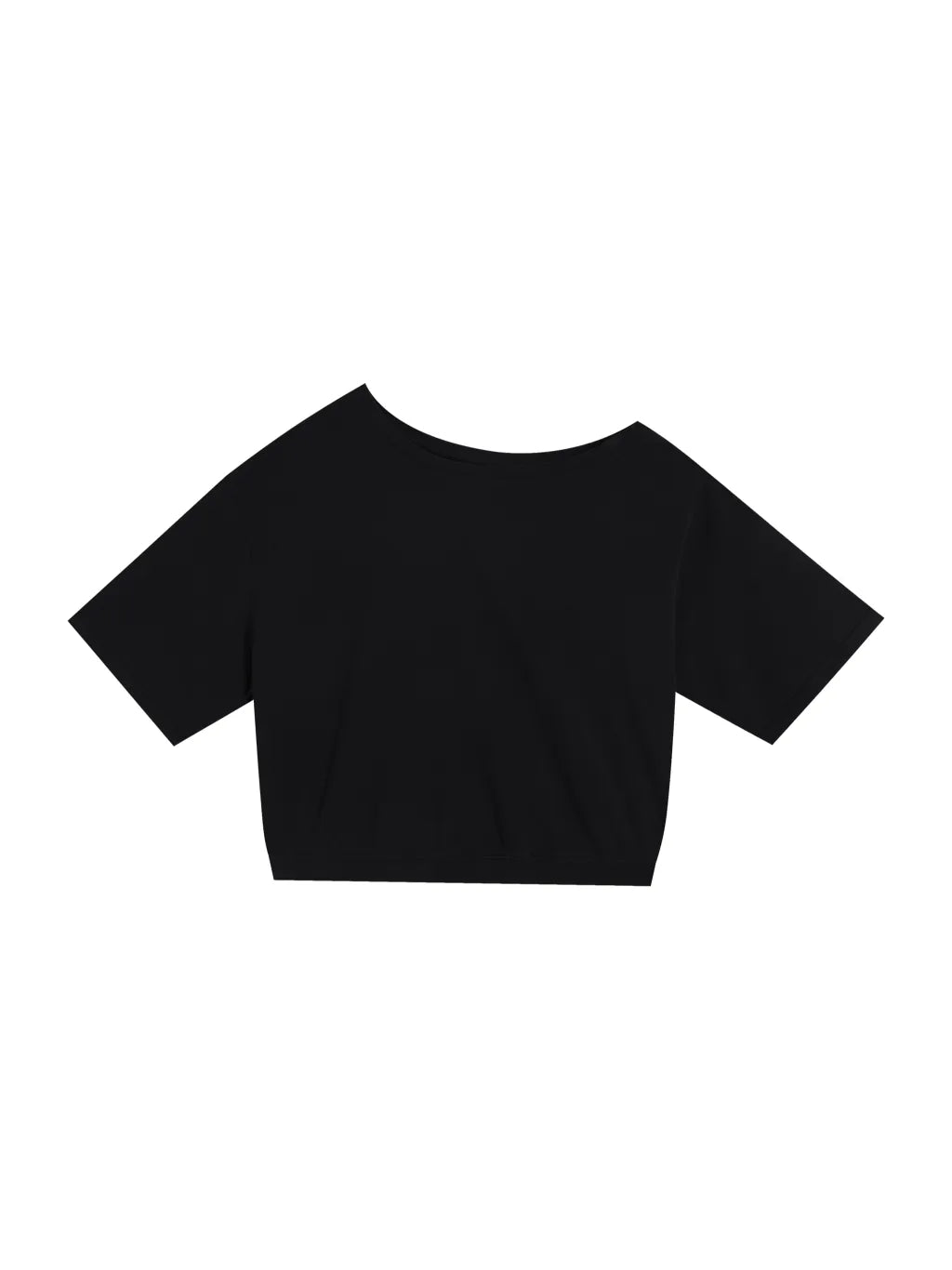 LUXURY TERMINAL - Asymmetric Shoulder Oversized Cotton T-Shirt