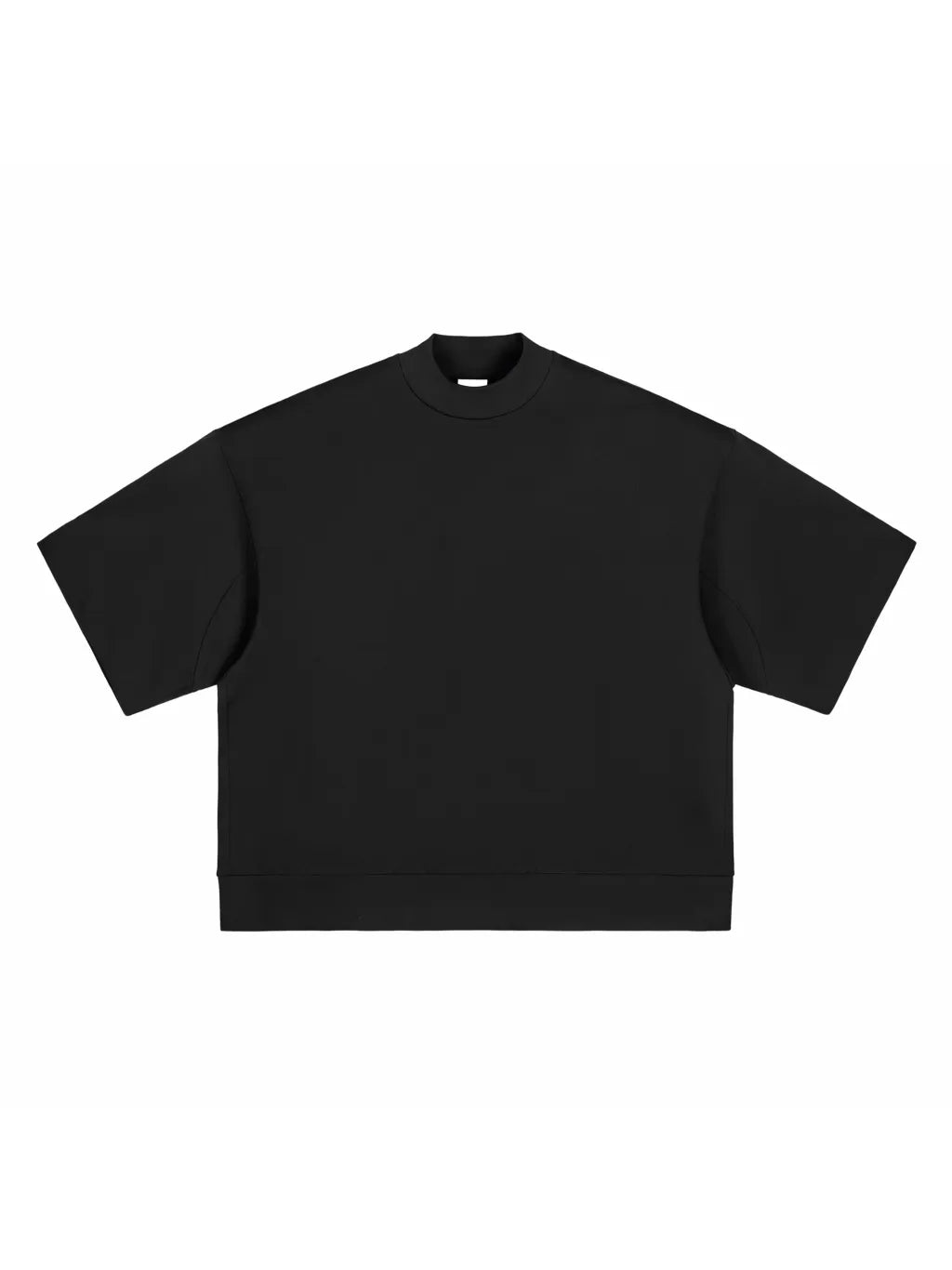 LUXURY TERMINAL - Heavyweight Oversized Mock Neck T-shirt