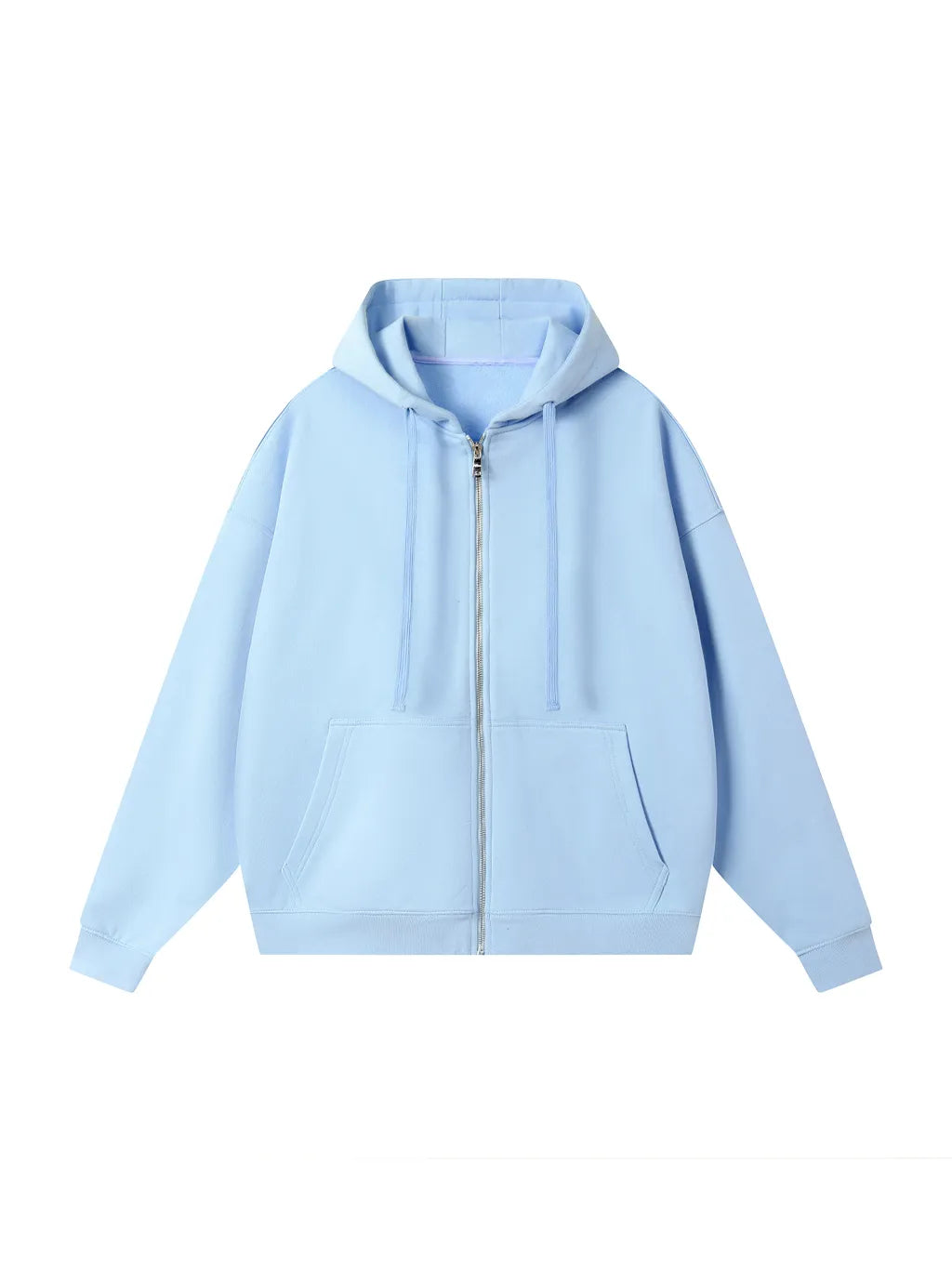 LUXURY TERMINAL - Drop-Shoulder Zip Up Hoodie