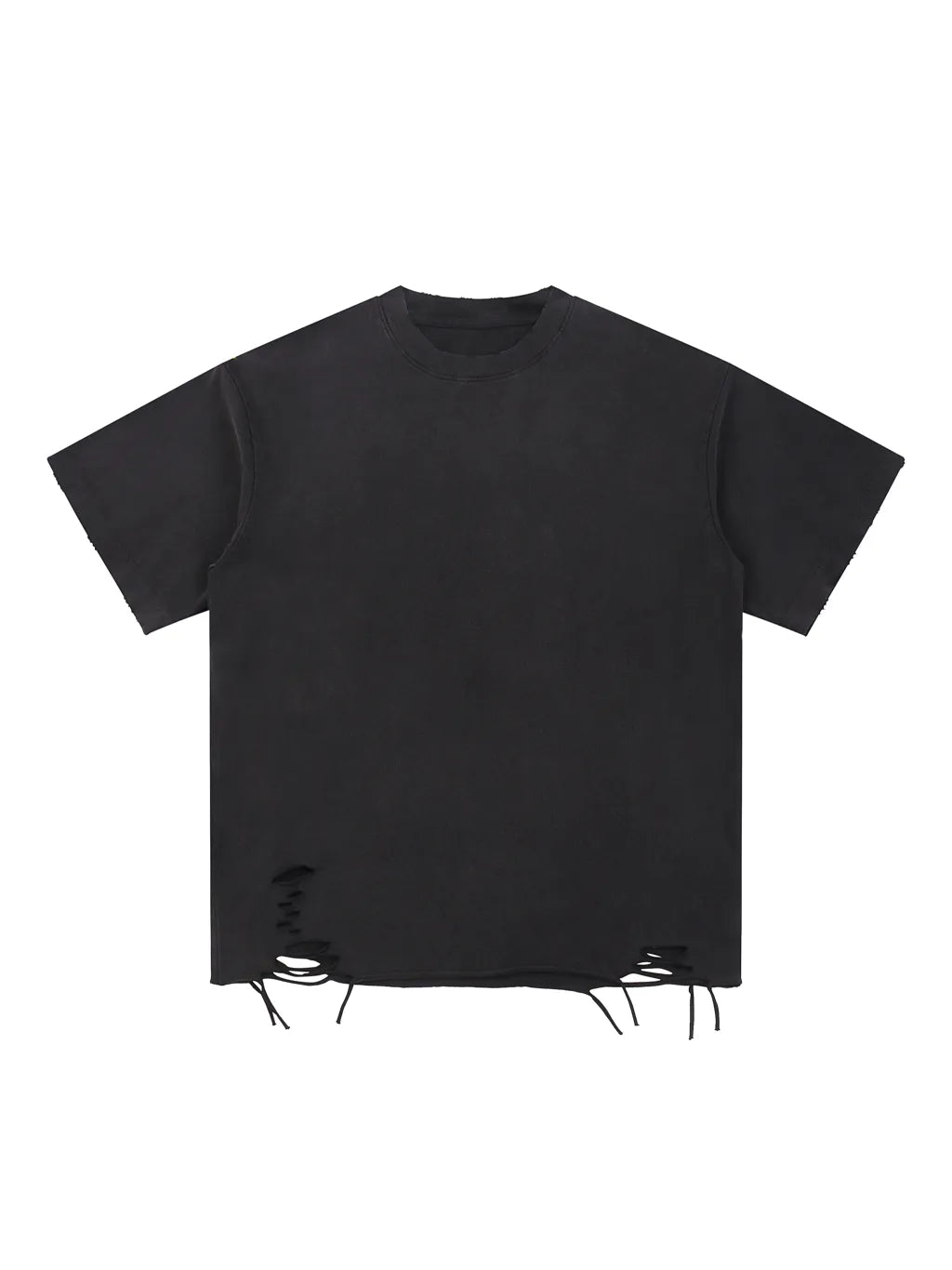 LUXURY TERMINAL - Snow Washed Raw-Hem T-Shirt