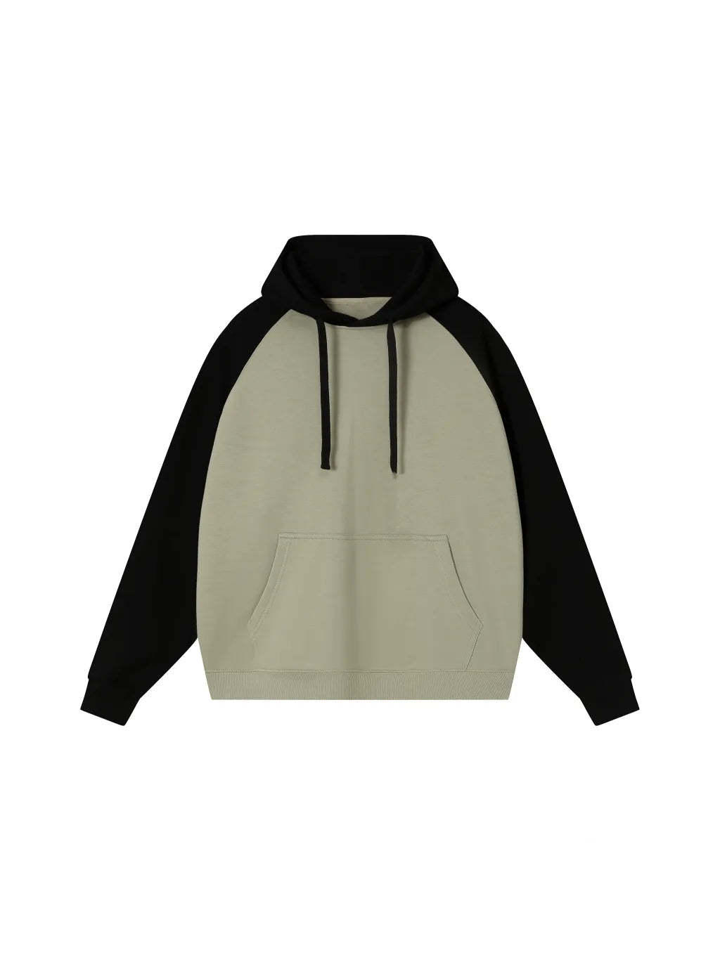 LUXURY TERMINAL - Color-Block Raglan Sleeve Hoodie
